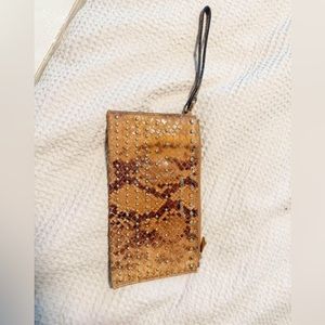 michael kors snakeskin clutch